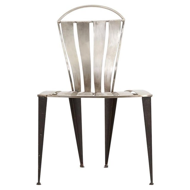 Steel Prototype Chair by Tom Dixon, 1989 For Sale - Image 15 of 15