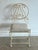 French Provincial Vintage Textured Wrought Iron Chair For Sale - Image 3 of 12