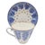 Victorian 1990s Lomonosov Bridesmaid Basket Cobalt Porcelain Teacup and Saucer For Sale - Image 3 of 15