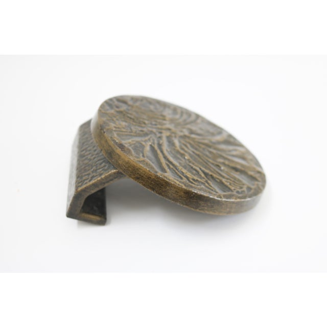 Brutalist Brutalist Brass Push and Pull Front Door Handle, 1970s For Sale - Image 3 of 5