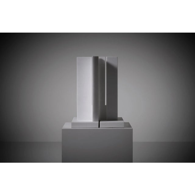 Postmodern Postmodern White Marble Sculpture by Jean-Claude Reussner, France 1980s, 1920s For Sale - Image 3 of 9