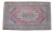 Distressed Area Rug Hand Knotted Colorful Low Pile Oushak Rug - 4' X 6'7'' For Sale