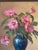 Mid 20th‑Century Vase With Flowers — Rich Classical Still Life Oil on Board, Signed For Sale - Image 15 of 15