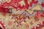 Antique Turkish Oushak Medallion Rug in Red, Lime Green, Gray & Light Blue For Sale - Image 10 of 11