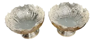 Rococo Silver Plate Champagne Wine Cooler, Set of 2