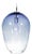 Zenith Pendant Light from the Fizz Collection in Steel Blue For Sale
