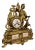 Antique French Victorian Gilt Metal and Porcelain Mantle Clock, 1860 For Sale