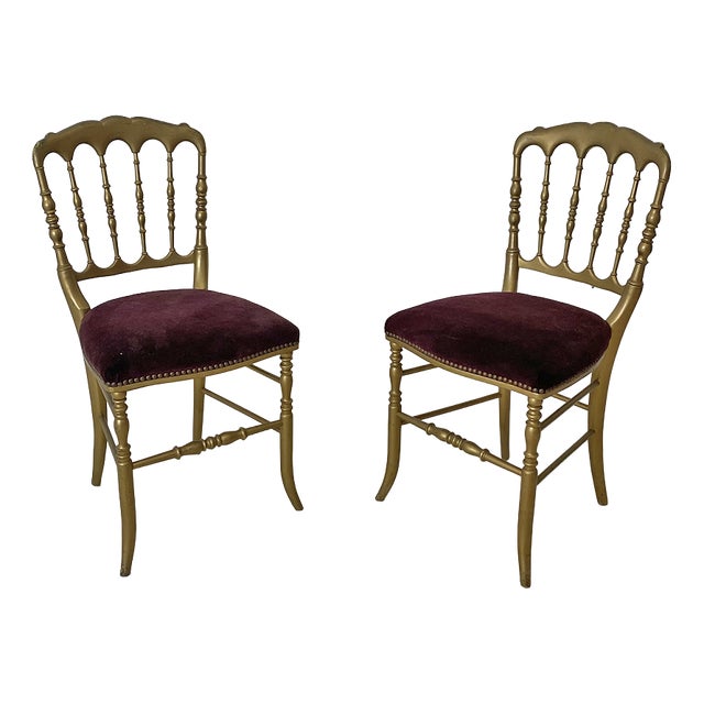 Napoleon III Charivari Chairs, Set of 2 For Sale