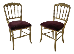 Napoleon III Charivari Chairs, Set of 2