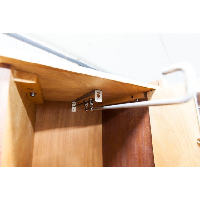 Vintage Oak Wardrobe with Veneered Wood, 1950s For Sale - Image 13 of 18