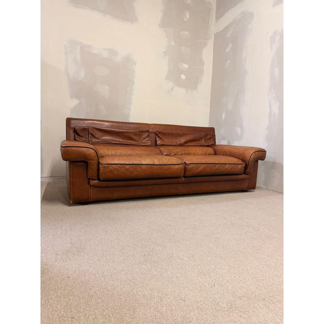 Vintage Leather Sofa by Josef Gobet, 1970s For Sale - Image 13 of 16