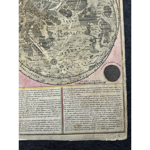 1990s Tabula Selenographica Map from Johann Gabriel Doppelmayr, 1720 For Sale - Image 5 of 13