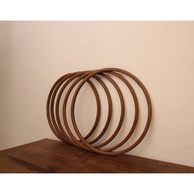 Mid-Century Modern Mid-Century German Wooden Hula Hoop Rings, 1950s, Set of 5 For Sale - Image 3 of 12