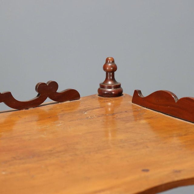 19th Century Walnut Etagere with Turned Columns, Italy For Sale - Image 4 of 10