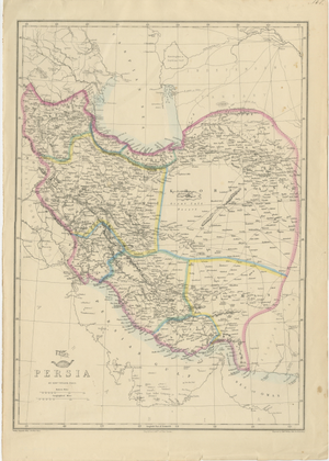 Antique Map by Edward Weller, 1863