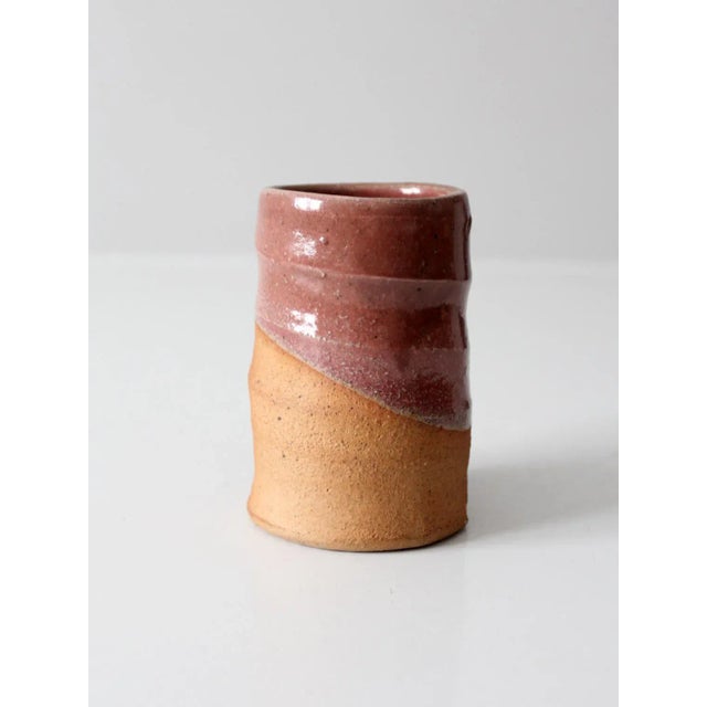 Rose Vintage Studio Pottery Mug For Sale - Image 8 of 9