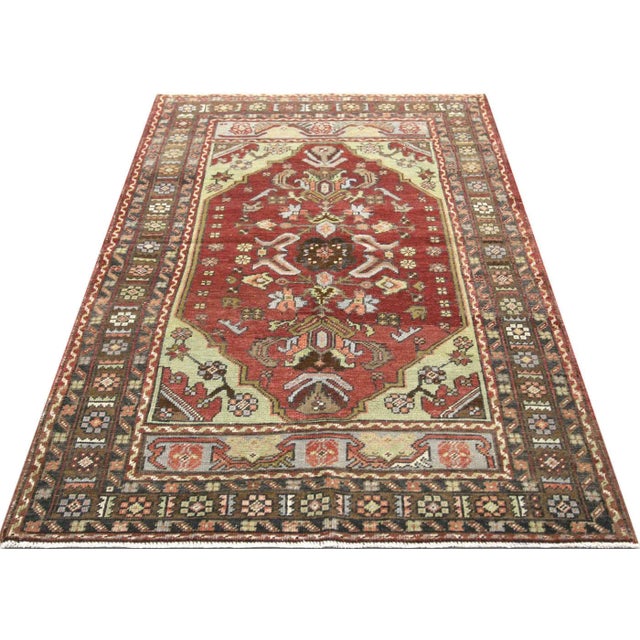 1960s Turkish Oushak Rug For Sale In Los Angeles - Image 6 of 7