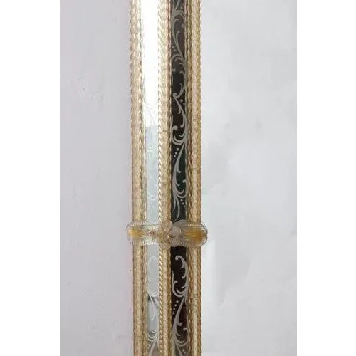 Mid-Century Venetian Murano Glass Mirror, 1960s For Sale - Image 6 of 16