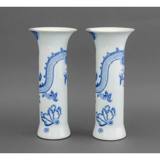 Ceramic Mottahedeh for Tiffany & Co "Dragon" Vases For Sale - Image 7 of 9