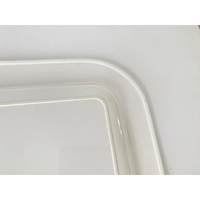 White Yellow and Grey Plastic Tray, France, 1970s For Sale - Image 3 of 10