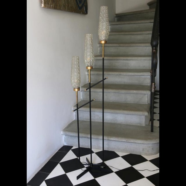 Arlus Vintage French Floor Lamp from Arlus, 1950s For Sale - Image 4 of 9