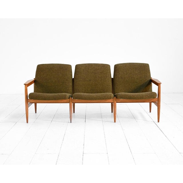 Scandinavian Three-Seater Sofa in Oak, 1950s For Sale - Image 13 of 13