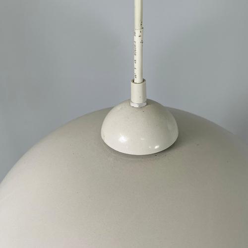 Space Age Italian Chandelier in White Metal, 2000s For Sale - Image 11 of 14