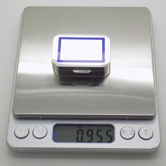 Metal Vintage Italian Handmade Genuine Silver Florentine Rectangular Pill Snuff Trinket Box For Sale - Image 7 of 8