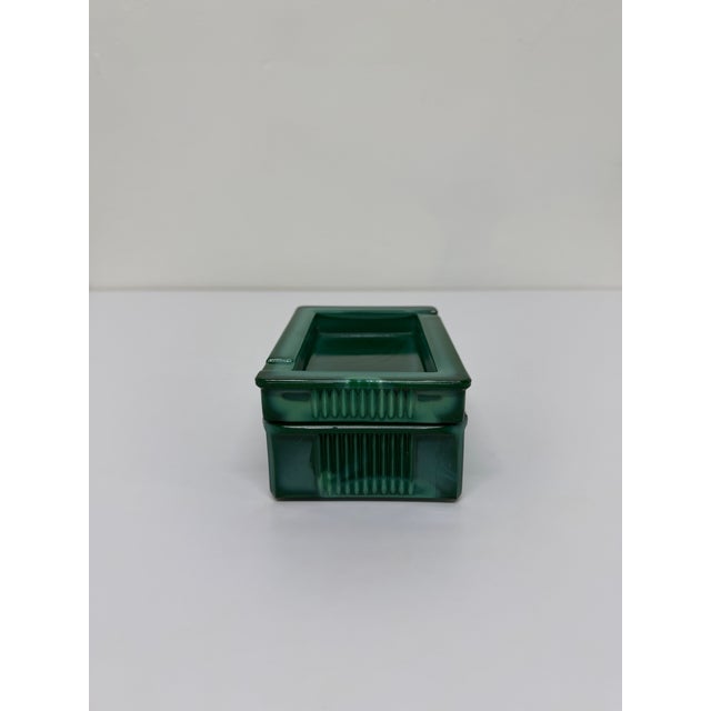 Malachite Glass Ashtray and Cigarette Holder, 1960s For Sale - Image 4 of 12