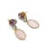 Bochic "Capri" Vintage Amethyst & Pink Topaz Pastel Earrings Set 18K Gold & Silver For Sale - Image 4 of 18