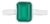 Classic Bezel Set Green Onyx Solitaire Ring in 925 Silver- Unisex Ring - Size 7 For Sale