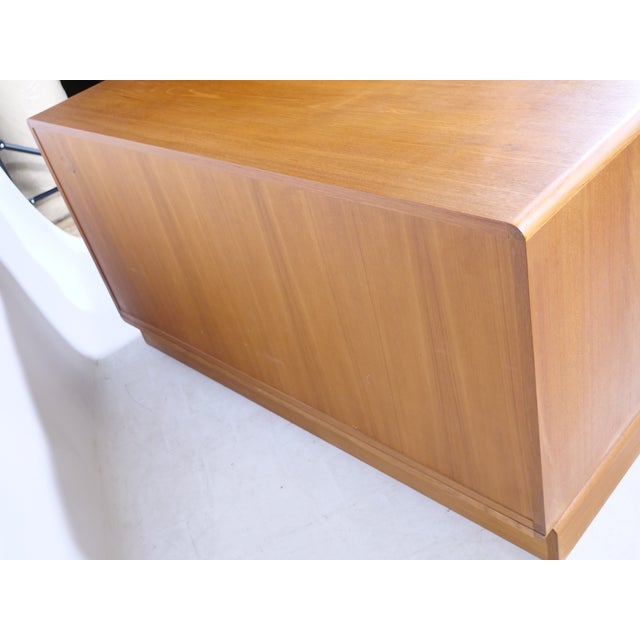 Brown Mid-Century Open Teak Sideboard Shelf by Dyrlund, 1960s For Sale - Image 8 of 12