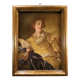 Claude Vignon, Portrait of the Singer, 1625, Oil on Canvas For Sale