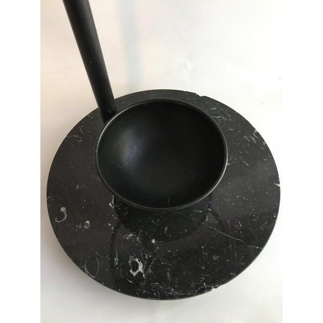 1980s Black Marble Umbrella Holder by Fly Line For Sale - Image 4 of 11