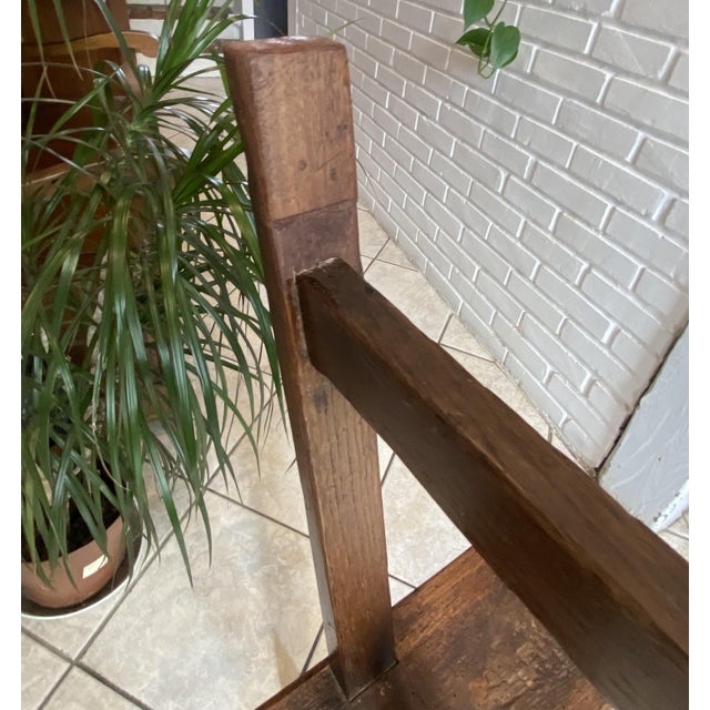 Vintage Farmhouse Benches in Oak, 1950s, Set of 2 For Sale - Image 10 of 18