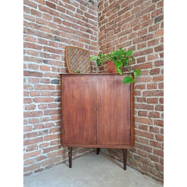 Vintage Danish Corner Sideboard in Teak, 1960 For Sale - Image 3 of 4