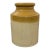 Late 19th Century Antique English Two-Tone Stoneware Crosse & Blackwell Preserve Jar by George Skey Tamworth For Sale