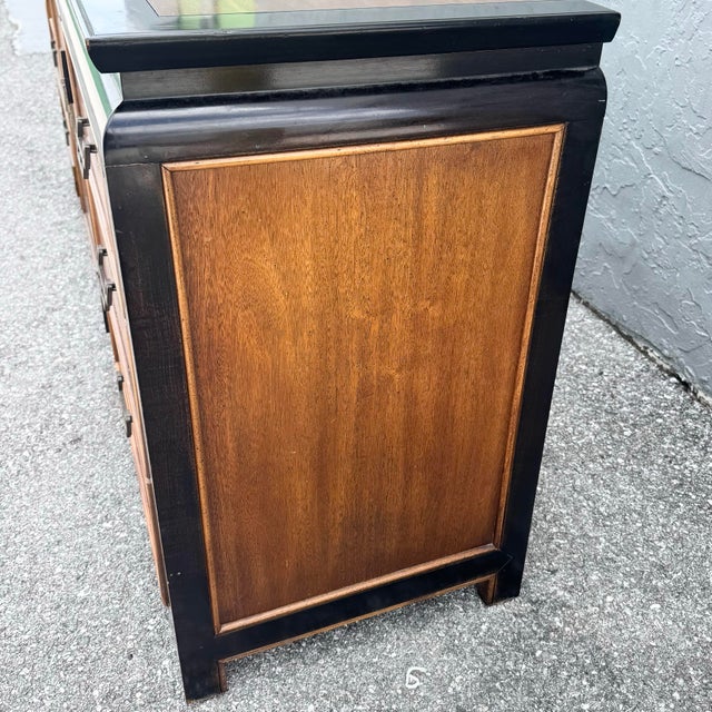 Century Furniture Mid Century Chinoiserie Burlwood Dresser by Century Furniture For Sale - Image 4 of 11