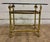 Mid 20th Century Vintage MCM Hollywood Regency Labarge Style Gold Lacquered and Glass Side Table For Sale - Image 5 of 9