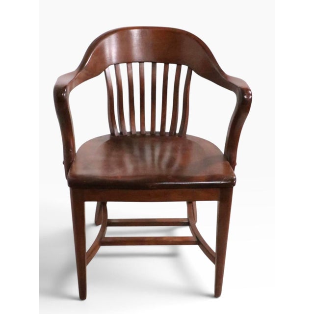 American Early 20th Century Bank of England Jury Style Armchair For Sale - Image 3 of 6