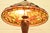 Metal Late 20th Century Tiffany Studios Style Arts & Crafts Table Lamp With Dragonfly Stained Glass Shade For Sale - Image 7 of 16
