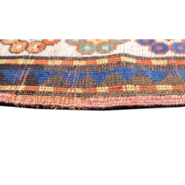 Blue Antique Kazak Rug 3'5'' x 6'3'' For Sale - Image 8 of 12