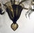 Original retail $8800, stylish Myran Allan Luxury Lighting Italian Smoked Murano Glass Chandelier, clear Murano accents,...