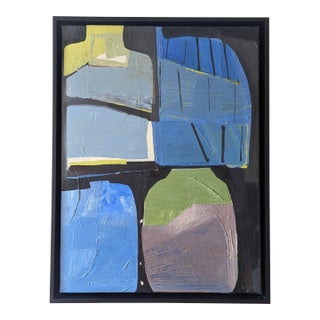 Anne S Abueva Apothecary Original Oil Painting on Linen With Abstract Vessel Forms For Sale