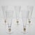 Hexagonal Flutes with Gold Inserts by Cenedese, Set of 5 For Sale - Image 10 of 18
