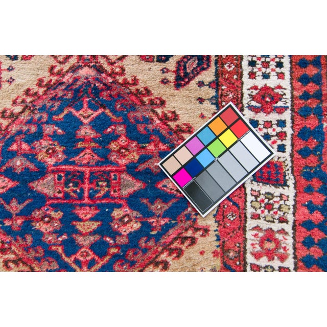 1910s 1910s Antique Medallion Hand-Knotted Runner For Sale - Image 5 of 11