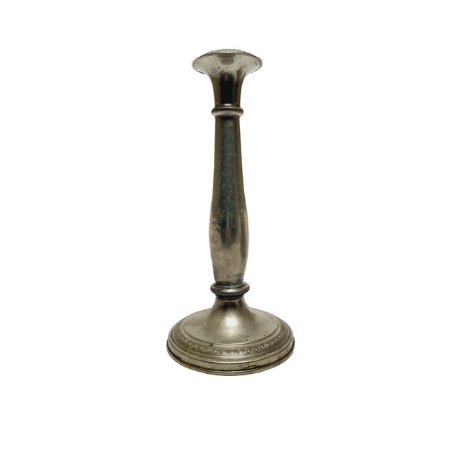 Eclectic Gilloched Candlestick, 1900s For Sale - Image 3 of 7