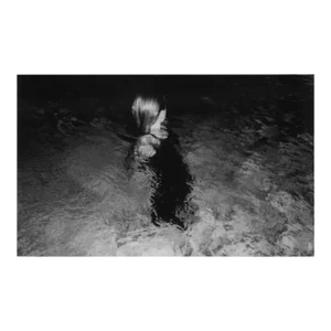 Sal Owen "Untitled (Swimming)" Black and White Photograph From Polaroid 11x14 Print
