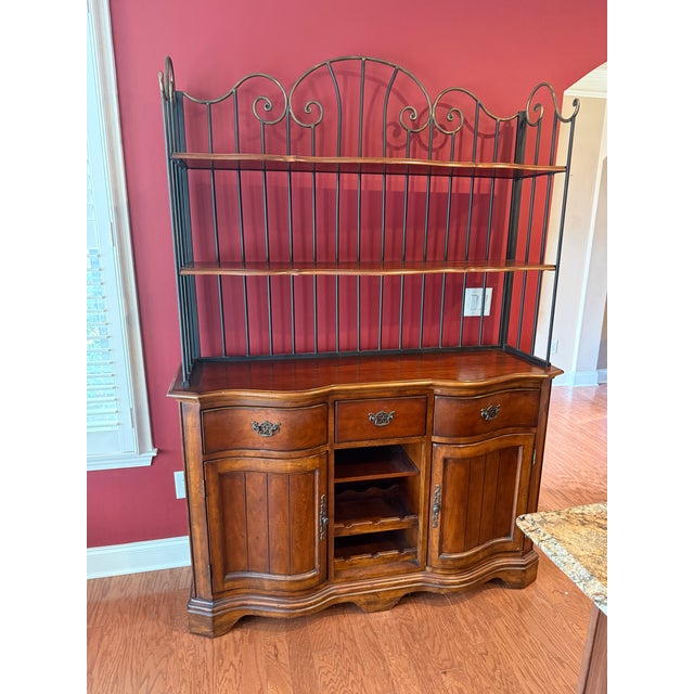 French French Buffet Style Server W/Baker's Rack & Wine Display - Universal For Sale - Image 3 of 10