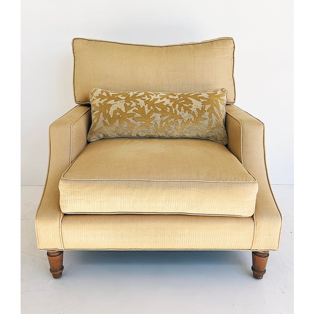 Large Comfortable Club Chairs by Estetica Custom Upholstery and Design, Miami FL Offered for sale is a pair of large,...